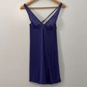 Victoria's Secret Deep Purple Lace Chemise